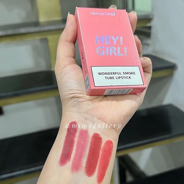 Heng Fang Hey Girl Smoke Tube Lipstick ( Set Of 4 )