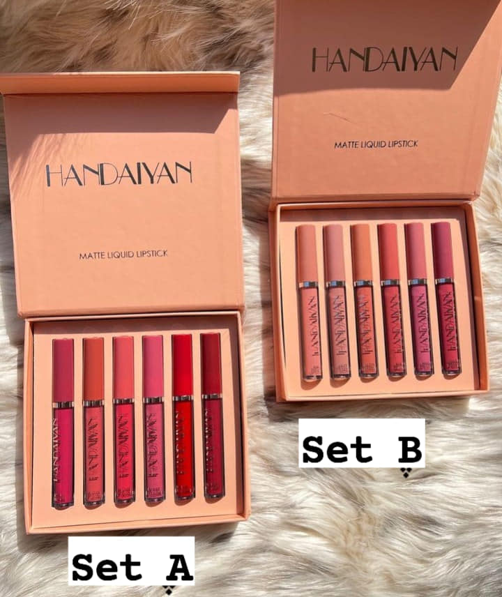 Handaiyan 6 Pieces Matte Lipstick Set