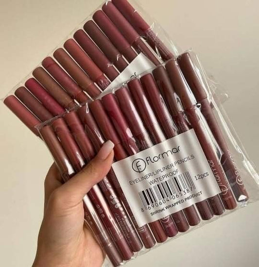 Flomar Lipstick + Lipliner  (12 pecs)