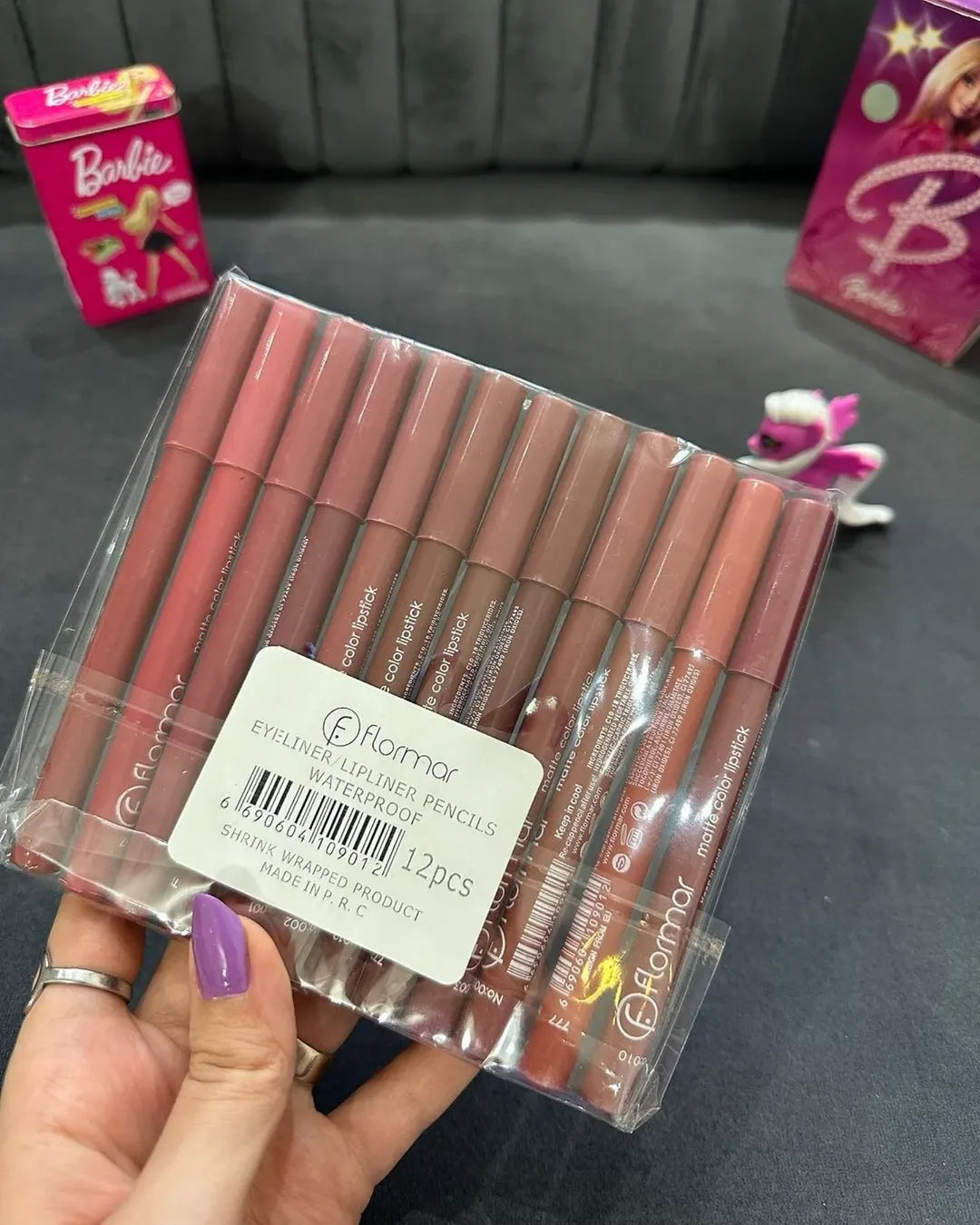 Flomar Lipstick + Lipliner  (12 pecs)