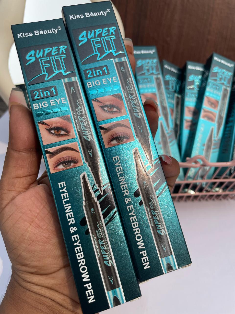 Kiss Beauty Super 2-in-1  eyebrow and eyeliner pencil