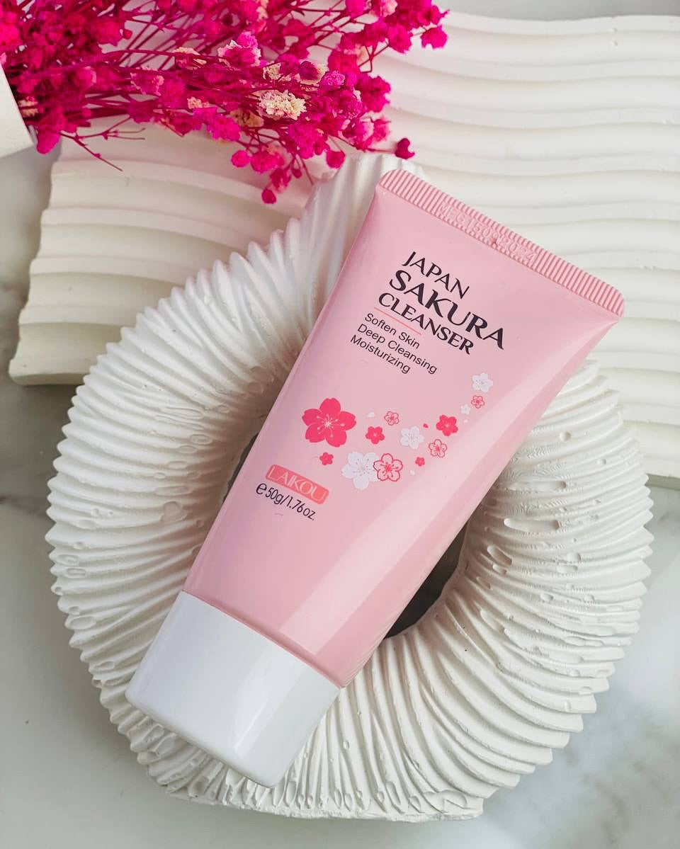 Laikou Japan Sakura Face Cleanser Facewash 50g